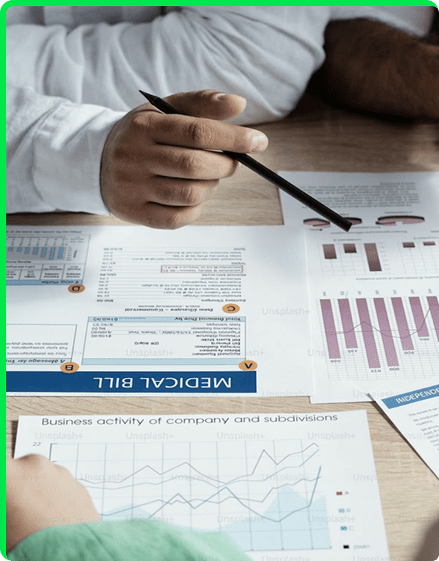 Medical billing charts and documents review