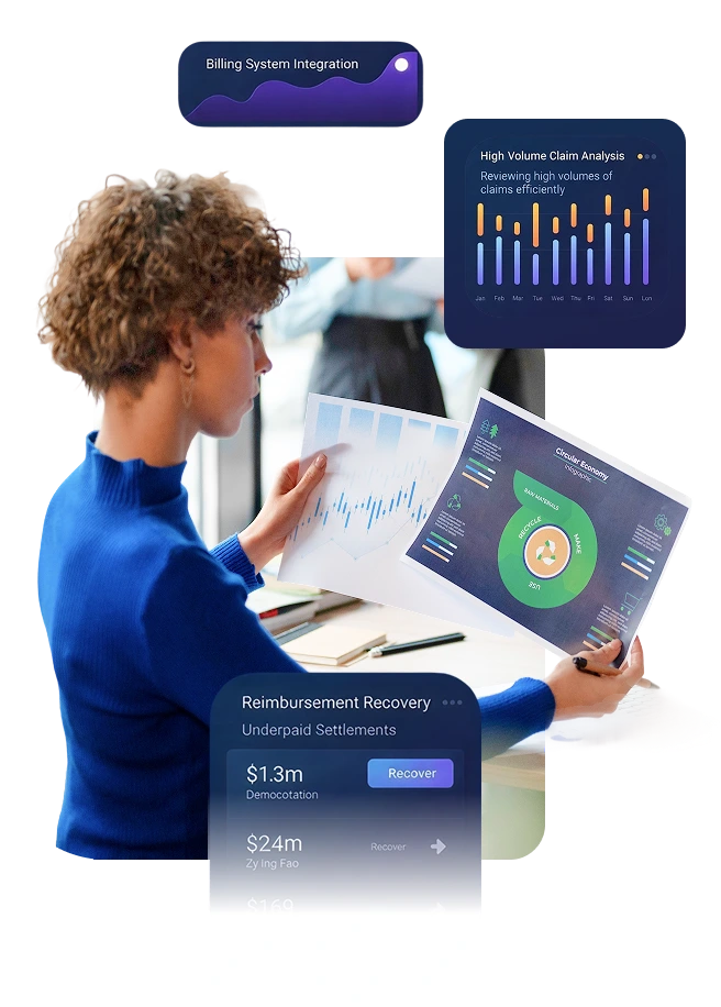 Healthcare reimbursement analytics dashboard