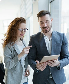 professionals reviewing legal strategy