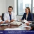 Group reviewing PIP medical claim documents at a conference table in an office