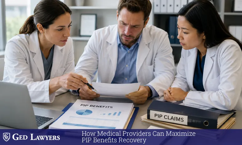 Medical providers reviewing PIP claim documents to maximize benefit recovery and ensure accurate reimbursements.
