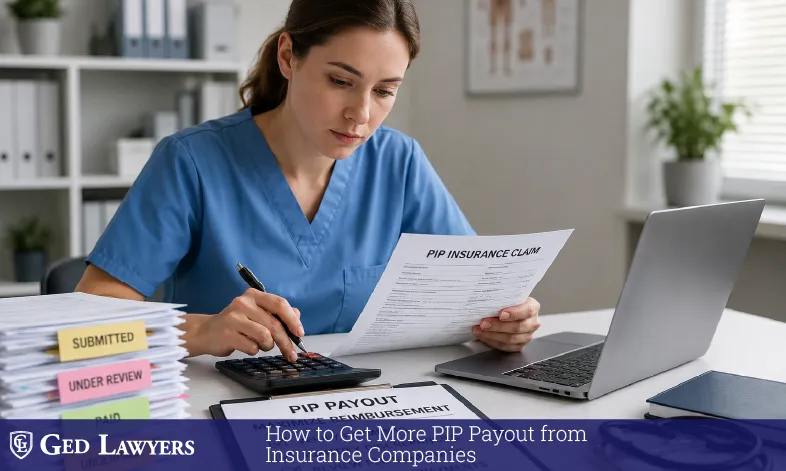Medical provider reviewing a PIP insurance claim