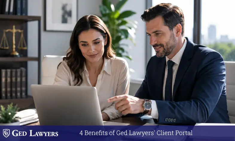 Healthcare provider using Ged Lawyers' client portal for claim tracking